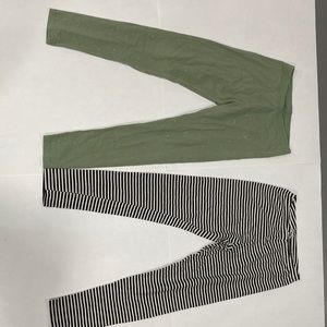 Cat & Jack 2 pair girls leggings XL (14-16)